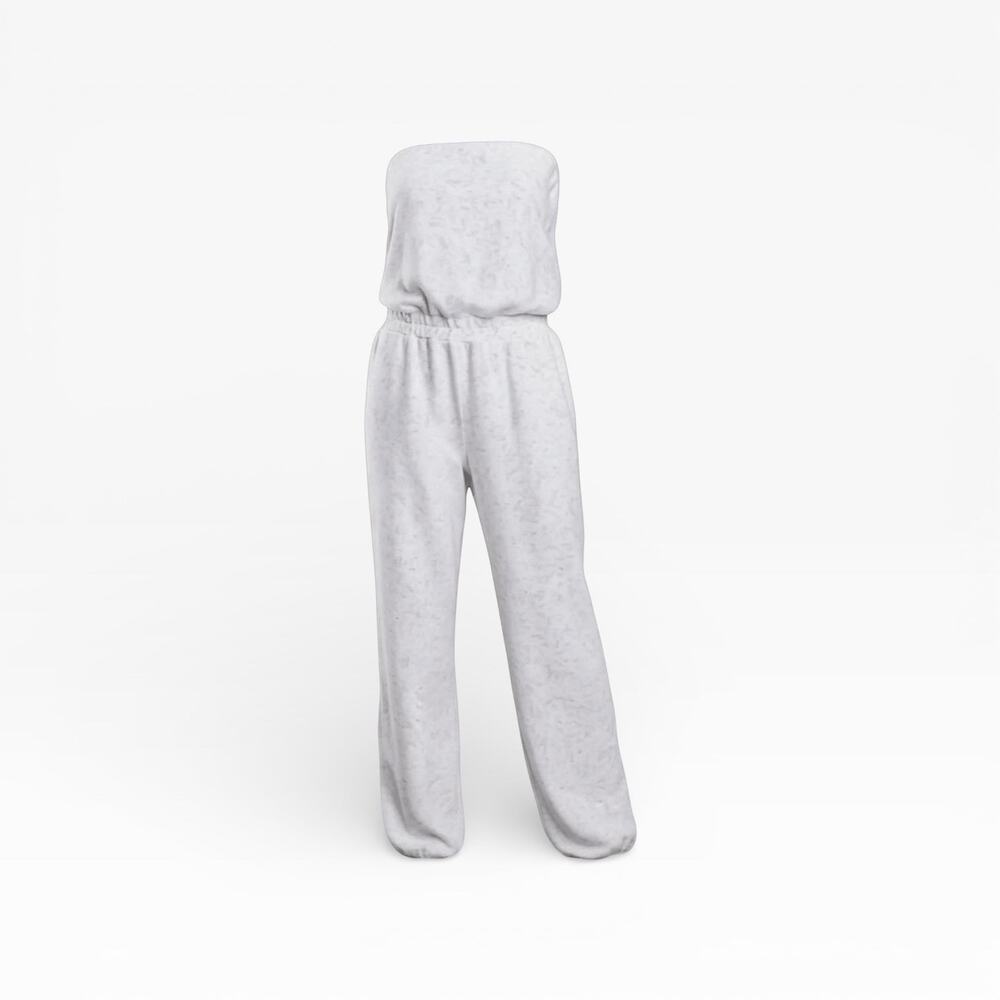 sundays Strapless White Jumpsuit